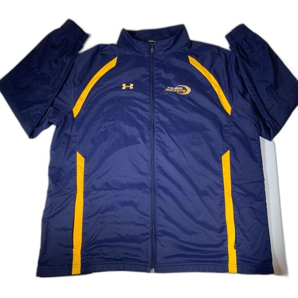 Under Armour Men's Navy and Yellow Jacket - Picture 1 of 7